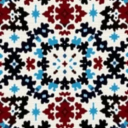 Ethnic Cultural Pakistani Sindhi Ajrak Pattern. Using Colors White, Navy-Blue, Sky-Blue, Maroon And Black.