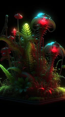 "3D HR Complex Unique and Beautiful Bioluminescent Carnivorous Plants, 12 a breathtaking frontier fantasy artwork by Android Jones, Jean Baptiste monge, Alberto Seveso, Erin Hanson, Jeremy Mann. Minimalist highly detailed and complex professional_photography, masterpieces, 8k resolution concept art, Artstation, tricolor, Unreal Engine 5, cgsociety" Highly detailed ArtStation Concept Art Clear Focus Smooth cinematic 4K epic Details Serious Stoic ARTgerm AN's mature art. Busch painting style