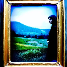 Daguerrotype frame old landscape odd creepy blurred obsessive nostalgia weird