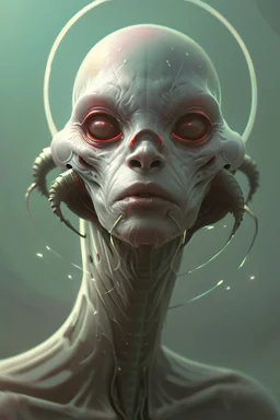 Skin disease alien, by ismail inceoglu dragan bibin hans thoma greg rutkowski Alexandros Pyromallis Nekro Rene Margitte illustrated Perfect face, fine details, realistic shaded,