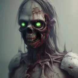 zombie warrior, realistic, made in octane, cinematic, ultra-realistic, extremely detailed octane rendering, 8K, VRAY Super Real ar 2:3, dof photorealistic futuristic 50mm lens hard lighting dark gray tintype photograph, realistic lighting, sepia color