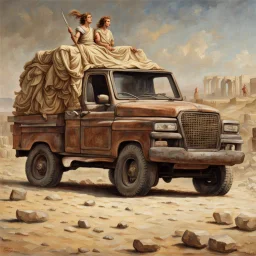 Which make and model of pickup truck was driven by Alexander the Great?