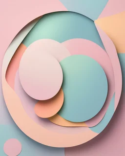 abstrac pastel circles and shapes