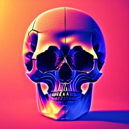 Mechanical skull, full body close up, soft light atmosphere, light effect，vaporwave colorful, concept art, smooth, extremely sharp detail, finely tuned detail, ultra high definition, 8 k, unreal engine 5, ultra sharp focus