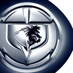 peugeot brand square logo futuristic robot lion