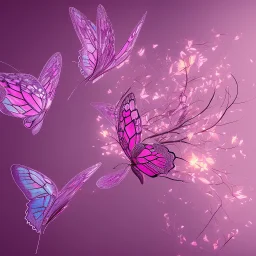 pink butterfly