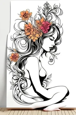 Women floral wall art