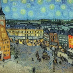 Gävle city by van gogh