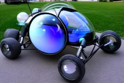 moon buggy with glass bubble cockpit