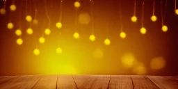 Festive abstract bokeh background - golden bokeh lights, beige - New Year, Anniversary, Wedding, banner