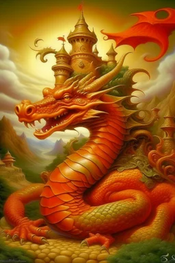 Lowbrow Surrealism Dragon by Todd Schorr