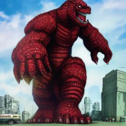 hybrid of Godzilla and hulkbuster