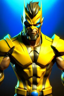 wolverine from marvel animated fortnite style in a medalion