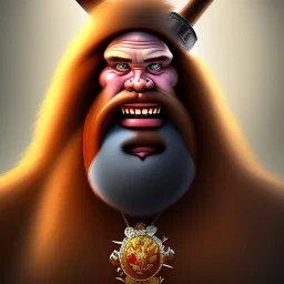 Russian Orthodox Captain Caveman, fantasy art