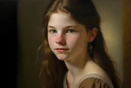 a portrait of rebecca, shes 17