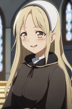 Blonde sweet nun anime