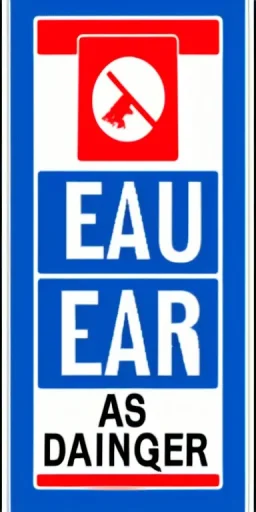 eau attention danger