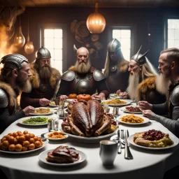 Thanksgiving dinner with Vikings and space aliens