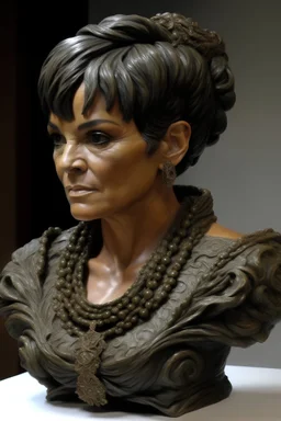 skulpture of kris jenner from the renaissance
