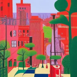 A fantastic city by hockney