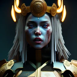 2 Latin womans, rounded face, blood, black, samurai helmet, decorative color feathers, retro, bamboo, leather, soft color, highly detailed, art stations, concept art, smooth, unreal engine 5, god rays, ray tracing, RTX, lumen lighting, ultra detail, volumetric lighting, 3d, finely drawn, high definition, high resolution.