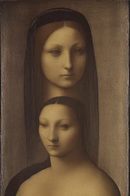 Portrait a women like the monaliza by Leonardo da Vinci