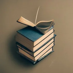 Floating book with magic swirling around it and lifting it into the air