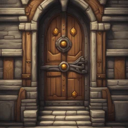 door texture, warcraft game art style