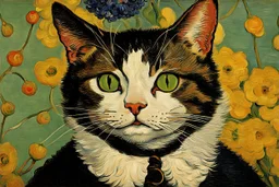 Portrait of a cat by Van Gogh