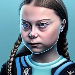 portrait of Greta Thunberg SS