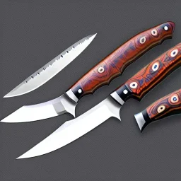 ethnic knife blade pattern