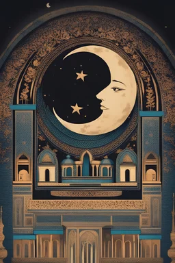 Love symbole.moon light.tunisian vibe