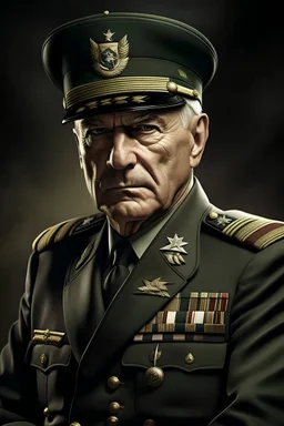 make a photo of a great military leader