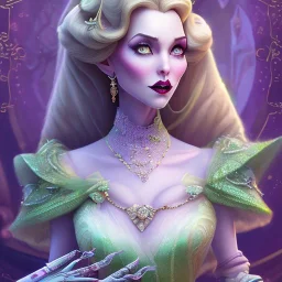 extrem tim burton style and disney style of wicked old evil stepmother, sharp focus, beautiful eyes