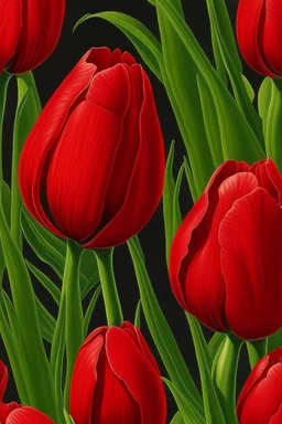 Red tulips