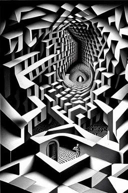 You do not belong here. Your kind here is a problem; Optical Art; M.C. Escher