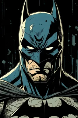 Batman in a comic filter