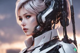 Cyber Girl in 8k Afukuro artstyle , cyberpunk them, white costume, close picture, intricate details, highly detailed, high details, detailed portrait, masterpiece,ultra detailed, ultra quality