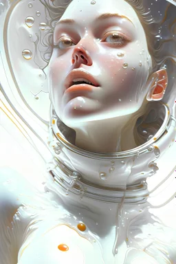 ((Female astronaut)) wearing ((space suit)), (Body of a slim bodied goddess),((spreading legs)), ((white fluid overflowing from her face)). in (soft morning light). ((very beautiful face and eyes:1.2)), (detailed eyes), (highly detailed perky tits). (ethereal atmosphere). absurd resolution, skin pores, masterpiece, ultra-detailed, (lifelike), vivid, intricate details, (((photorealistic)))