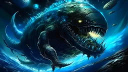 warpdrive assymetrical relativistic giant radiactive intergalactic sharkmonster Creature Exoplanet Ocean meteor shower