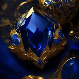 sapphire and gold