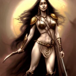 ultra detailed portrait of beautiful Dejah Thoris wearing armor, extremely detailed digital painting, in the style of Luis Royo and A.J. Manzanedo and FRANK FRAZETTA and Earl Norem and fenghua zhong and ruan jia and jeremy lipking and peter mohrbacher, mystical colors, rim light, beautiful lighting, 8 k, stunning scene, raytracing