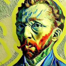 VAN GOGH CUTTING HIS OWN EAR