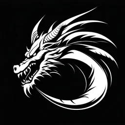 side graphic dragon simple