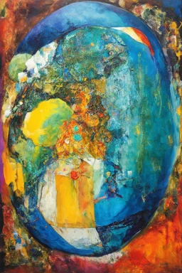 a world within, in the style of Eileen Agar