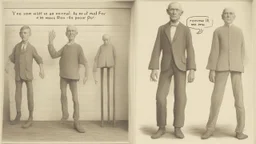 شخص جسمه عادي ووجه طولي ووضاصح عليه انو مسكين