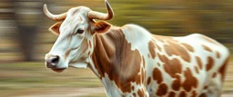 blind contour cow massage master guru fast moving motion blur background