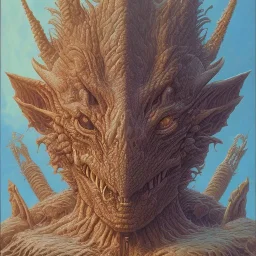 face, ork dragon humanoid, wingless, tailless, dragonface by dnd moebius Jean Giraud dnd