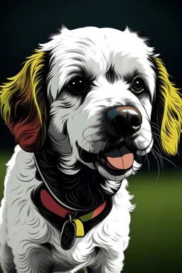 3 colors vector dog