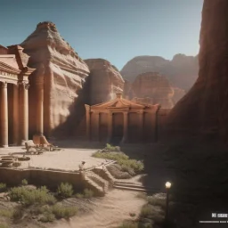 Petra + Ürdün, photo realistic, unreal engine